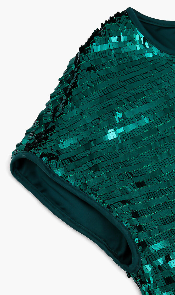 Cascading Sequin Top