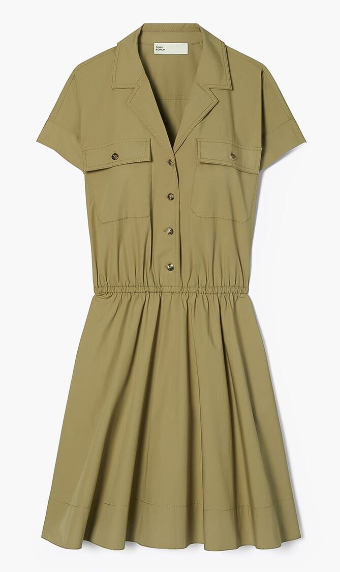 COTTON POPLIN SHIRTDRESS