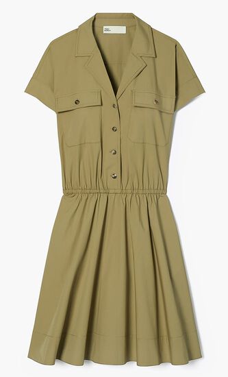 COTTON POPLIN SHIRTDRESS