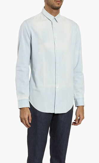 Slim Fit Washed Denim Shirt