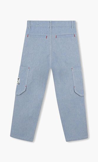 Pants with Brand Logo Print
