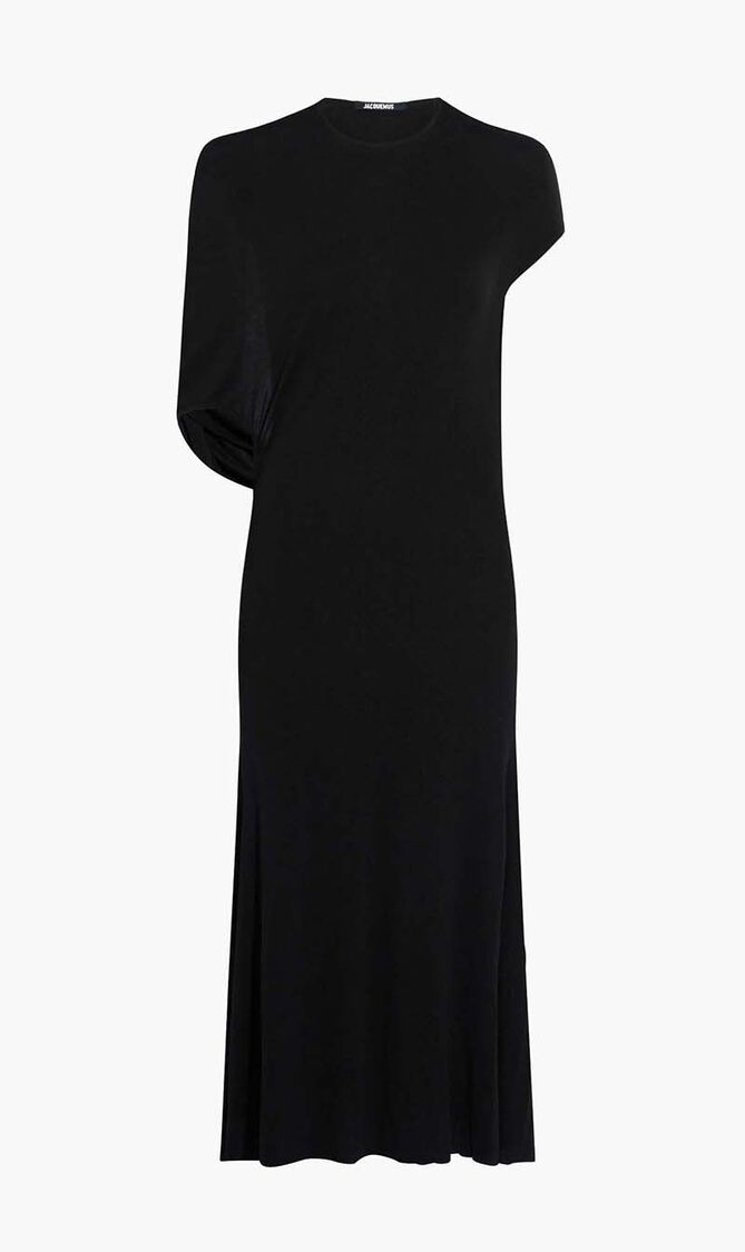 Asymmetric Draped Dress