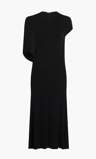 Asymmetric Draped Dress