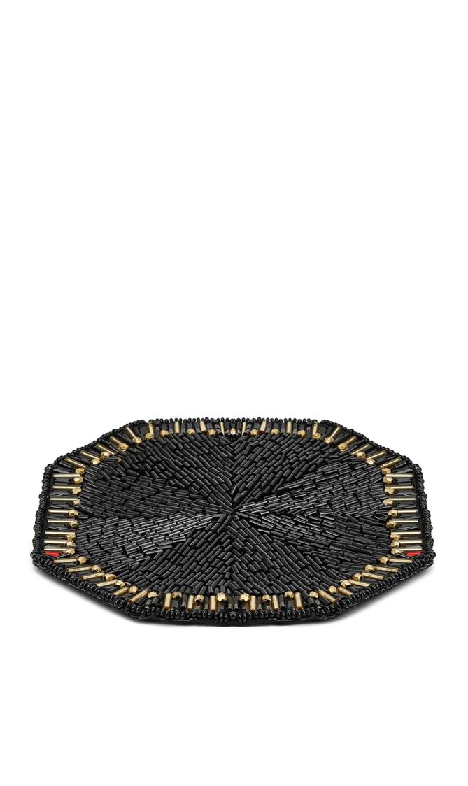 طقم قواعد الأكواب لوكسر باللون الأسود - 4 قطع