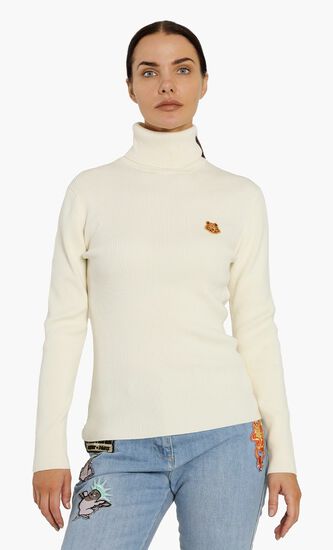 Turtle Neck Tiger Crest Sweater