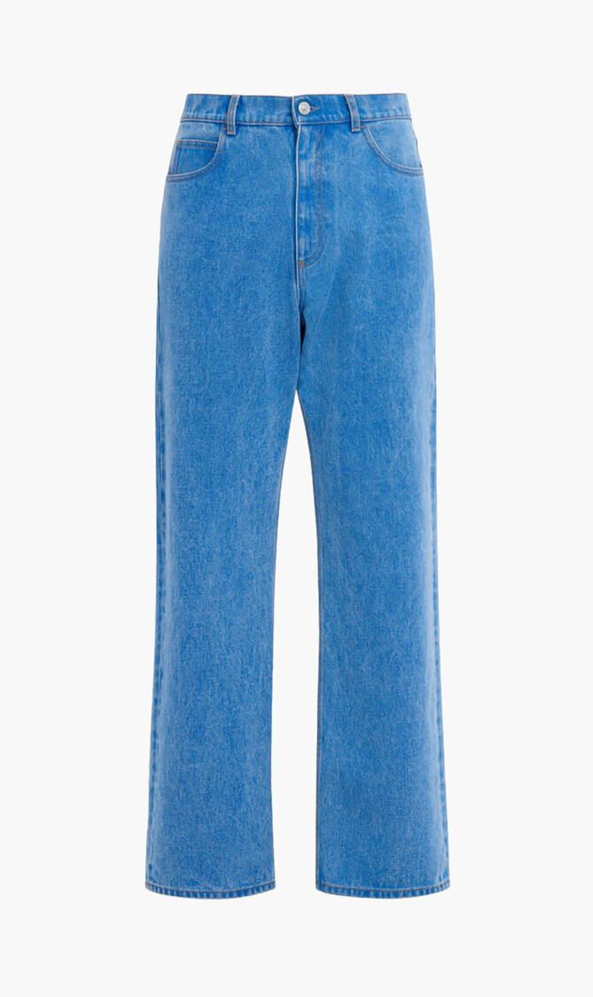 Organic Denim Wide Leg Jeans