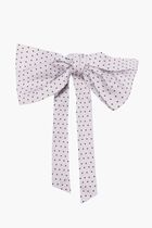 Polka Dot Print Silk Bow Tie