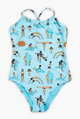 One-piece My Favorite Dad Swimsuit 