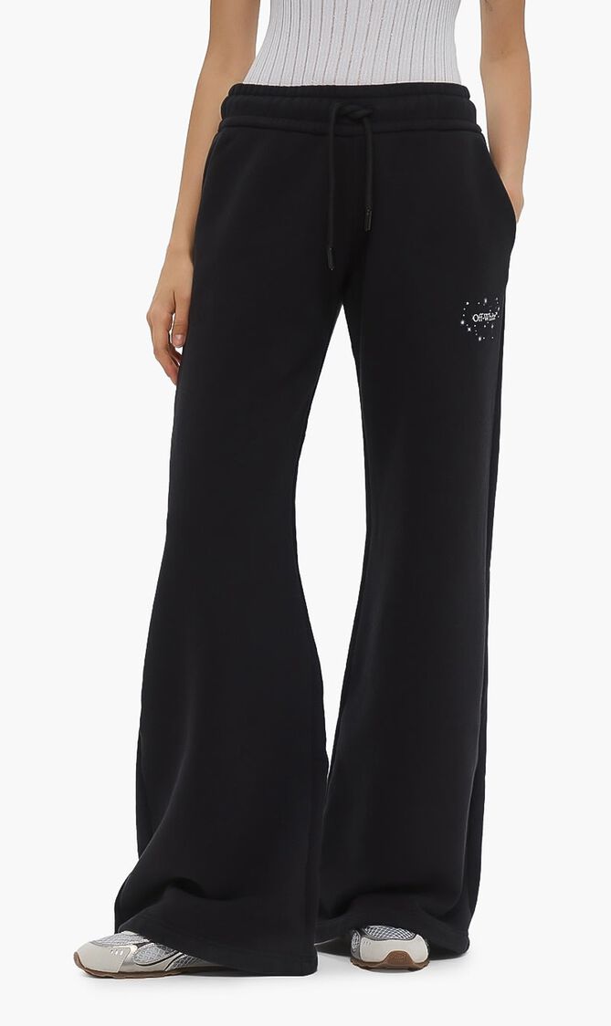 BLING STARS ARROW SWEATPANT BLACK WHITE