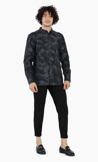 Regular Fit Printed Long Sleeves Shirt