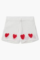 Crochet Shorts with a Heart Pattern