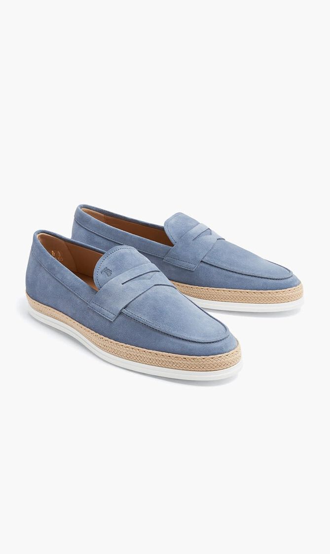 Suede Slip On Loafers