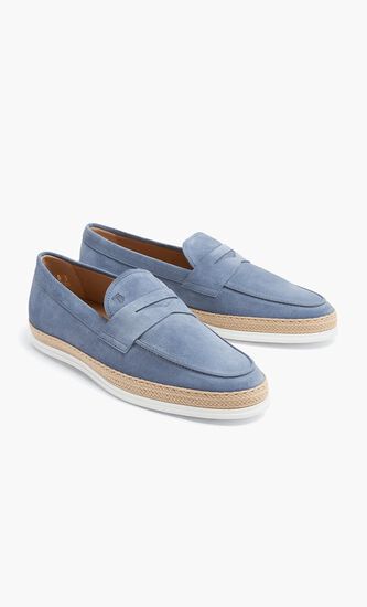 Suede Slip On Loafers