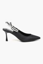 Sienna Ribbon Leather Slingbacks