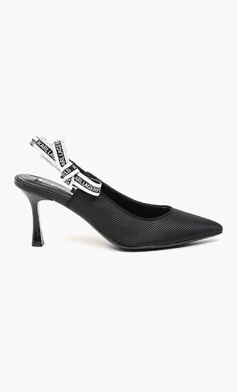 Sienna Ribbon Leather Slingbacks