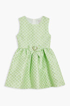 URSULA HEART BOW DRESS GREEN