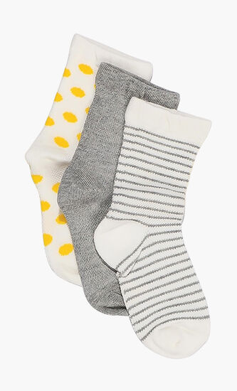 3-Pack Printed Socks