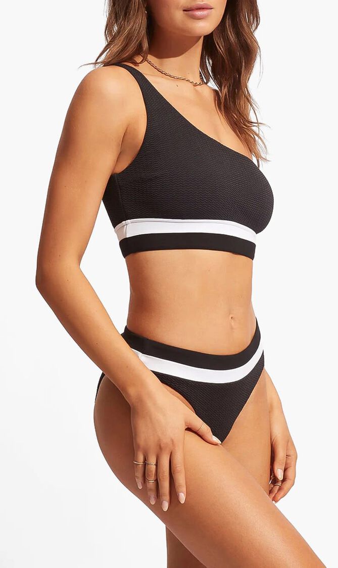 Slice Of Splice One Shoulder Top