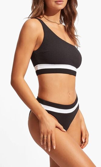 Slice Of Splice One Shoulder Top