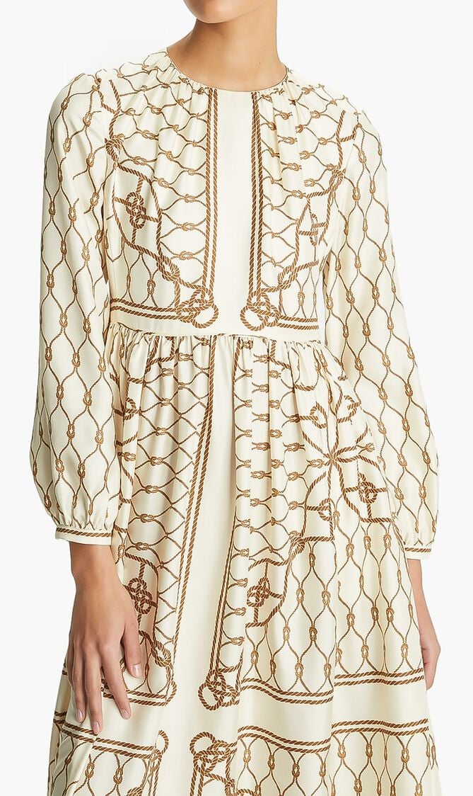 SILK PRINTED DRESS