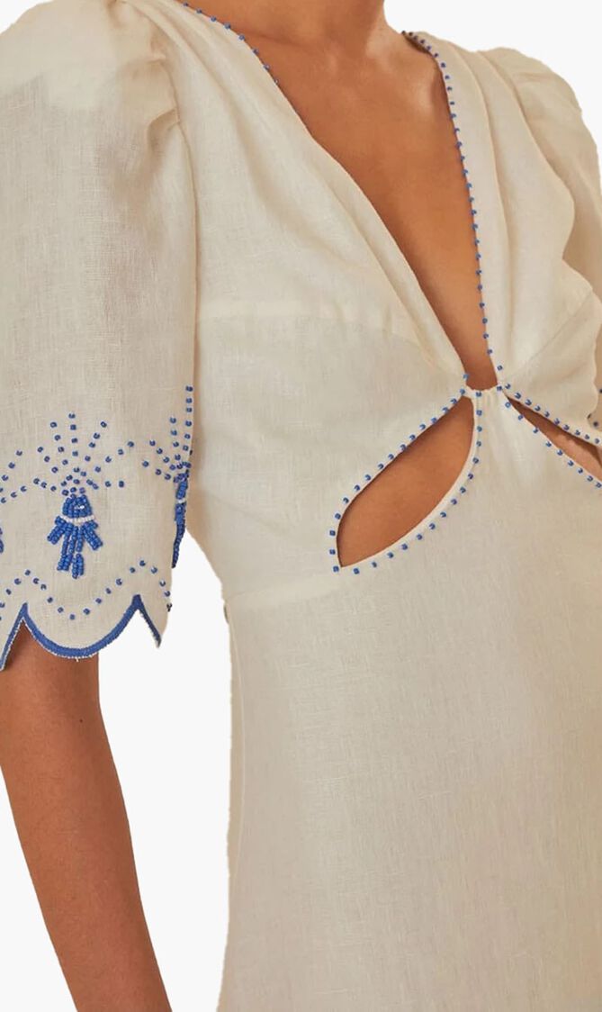 Sea of Fish Midi Dress