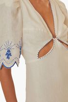 Sea of Fish Midi Dress