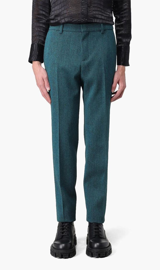 Wool Blend Tailored Pants