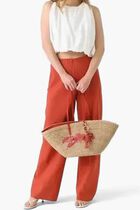 HIGH WAIST COTTON BIAS PANT