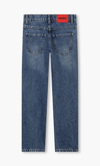 Monogram Print Jeans