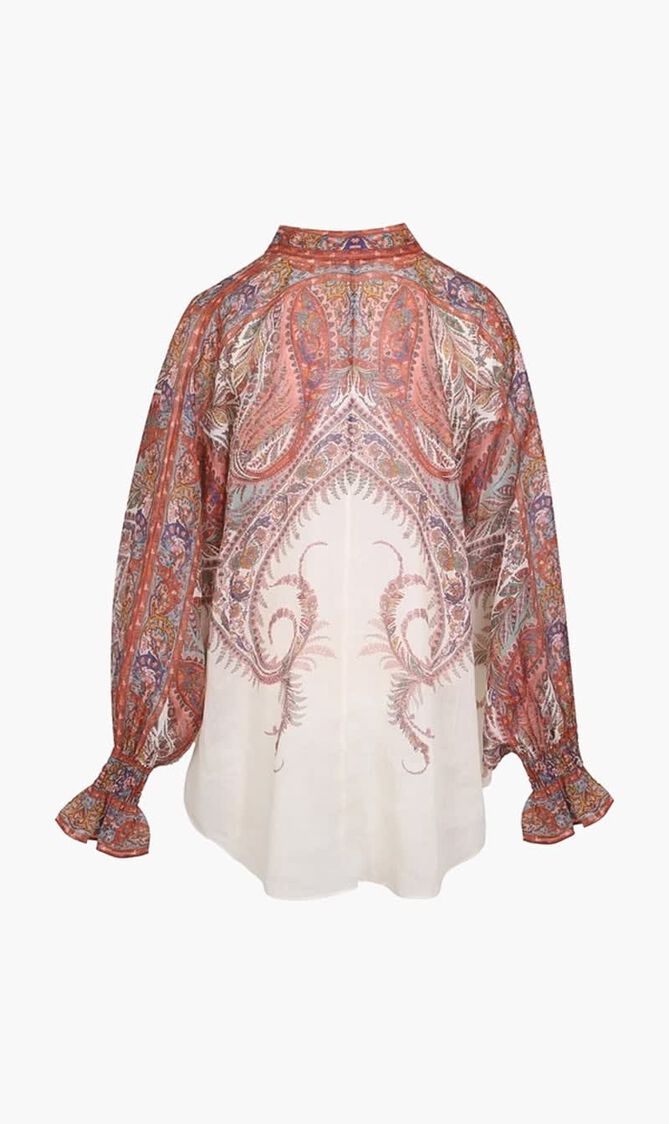 RHIANNON TIE NECK BLOUSE