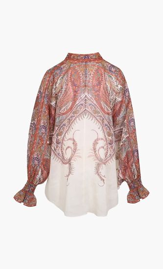 RHIANNON TIE NECK BLOUSE