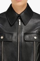Biker Jacket with Vertical Zip Detail