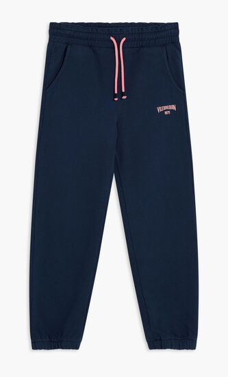 GAETANNE PANTALON CR24 FLEVBQLOGO EMB BLEU MARINE