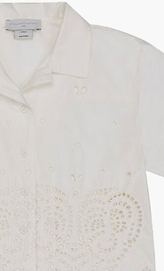 Broderie Anglaise Cotton Shirt