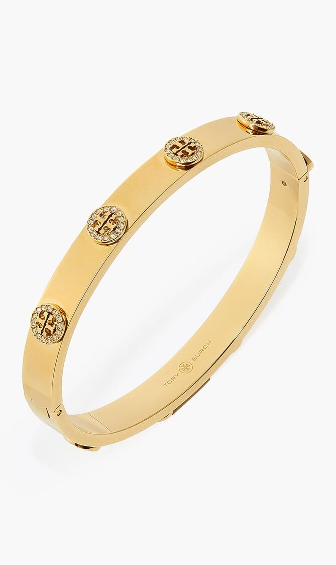 MILLER STUD PAVE HINGE BRACELET