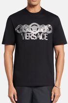 T-SHIRT COMPACT COTTON JERSEY FABRIC + MEDUSA ON CHAIN PRINT