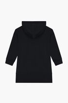 Rhinestone Logo Hooded Dress