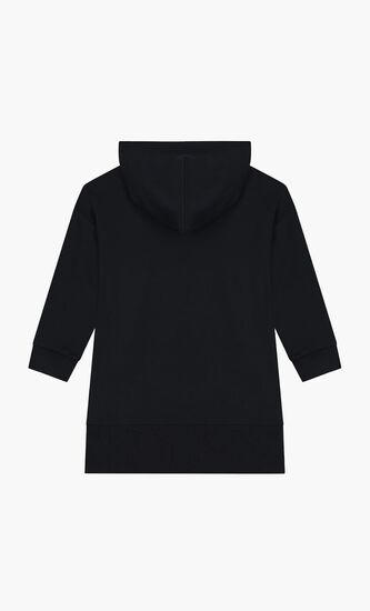 Rhinestone Logo Hooded Dress