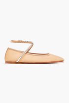 Ane Mesh Crystal Flat Mesh Latte + White Crystals
