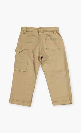 Mid Rise Twill Cargo Pants