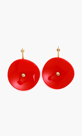 Round Acetate Fashion Earrings