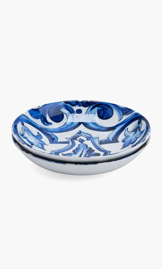 Blu Mediterraneo Soup Plate Round 20cm Set Of 2