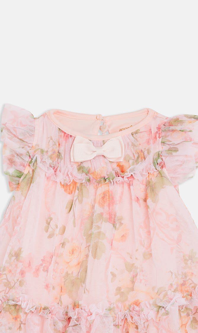 ROSEBUD FLOWER DRESS BEGONIA PINK