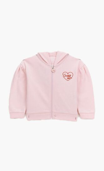 Hooded active top with zip