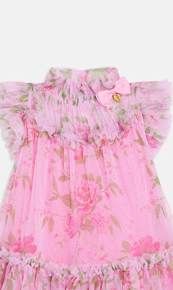 MARIGOLD FLOWER DRESS BEGONIA PINK
