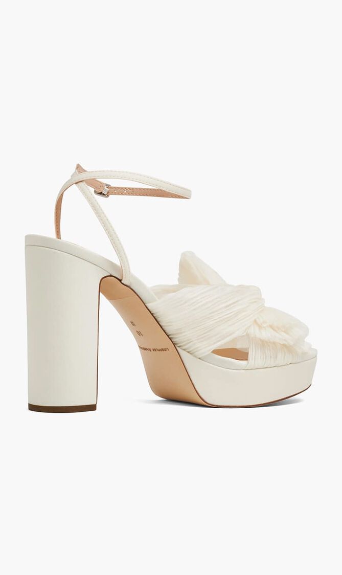 NATALIA PEARL PLATFORM BOW HEEL