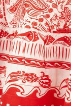 RIVER RIDE RED MIDI DRESS