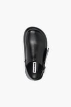 Slingback Flat Leather Clogs