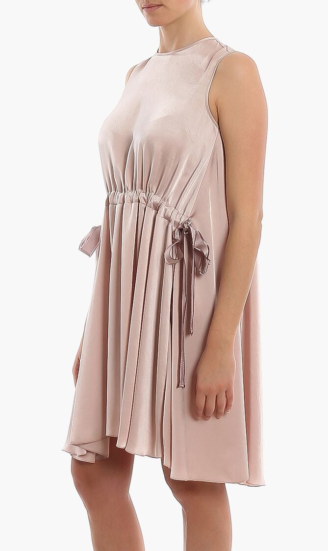 Drawstring Waist Shift Dress