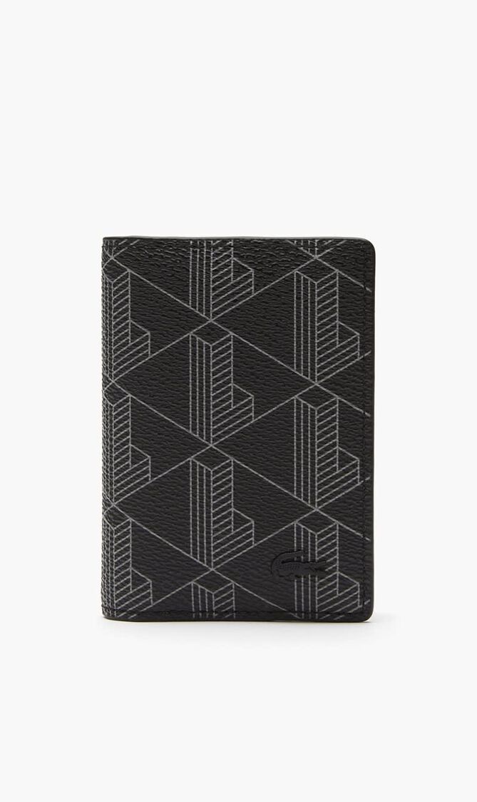 Monogram Print Vertical Card Holder
